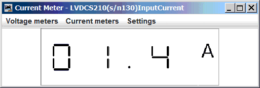 Current meter screen shot