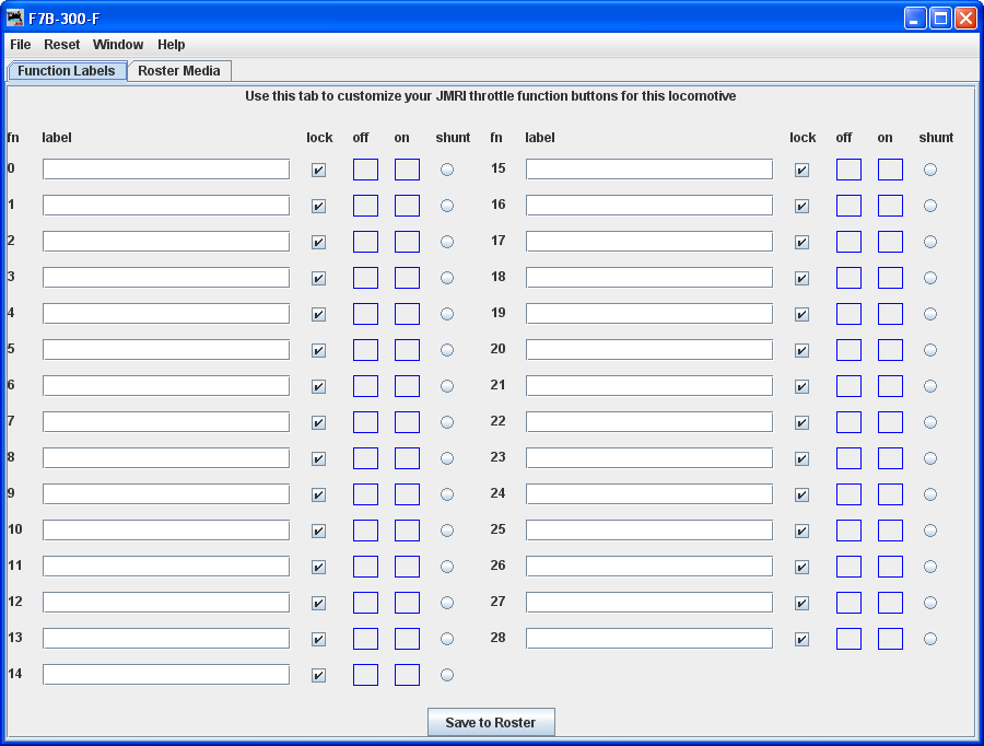 function labels