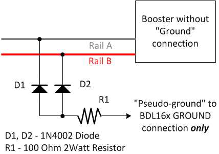 image montrant circuit pour générer une pseudo-terre à partir d'une station de commande sans connexion de masse