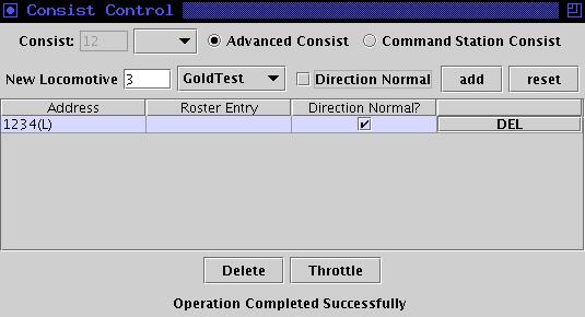 Second LocoMotive Selected - Direction Reversed