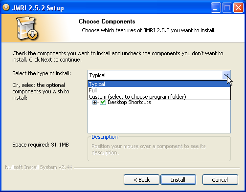 installer type choice